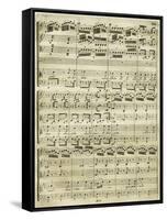 Italy, Bologna, Musical Score of the First Edition, Medea-null-Framed Stretched Canvas