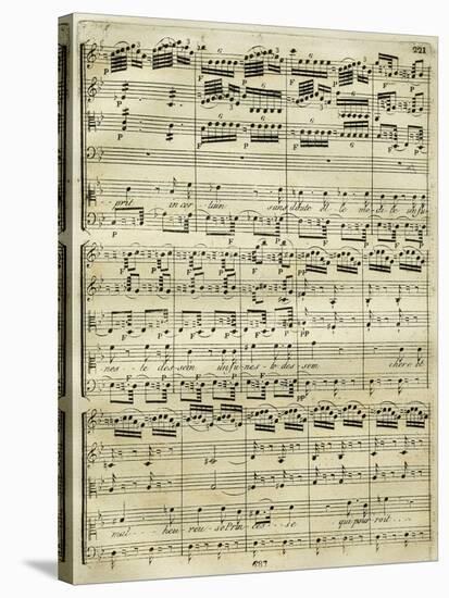 Italy, Bologna, Musical Score of the First Edition, Medea-null-Stretched Canvas