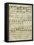 Italy, Bologna, Musical Score of the First Edition, Medea-null-Framed Stretched Canvas