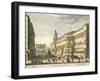 Italy, Bologna, Neptune Square and Town Hall-Placido Caloiro and Francesco Oliva-Framed Giclee Print