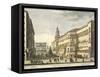 Italy, Bologna, Neptune Square and Town Hall-Placido Caloiro and Francesco Oliva-Framed Stretched Canvas