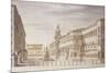 Italy, Bologna, Painting of Neptune Square-null-Mounted Giclee Print