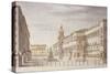 Italy, Bologna, Painting of Neptune Square-null-Stretched Canvas