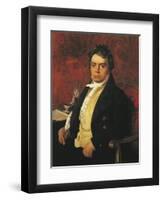 Italy, Bologna, Portrait of Ludwig Van Beethoven-null-Framed Premium Giclee Print