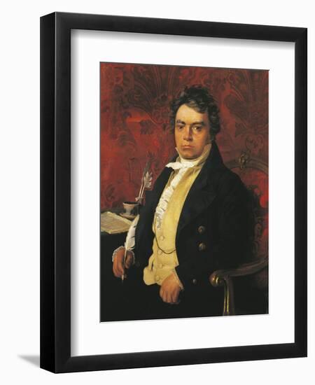 Italy, Bologna, Portrait of Ludwig Van Beethoven-null-Framed Premium Giclee Print