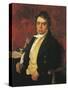 Italy, Bologna, Portrait of Ludwig Van Beethoven-null-Stretched Canvas