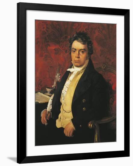 Italy, Bologna, Portrait of Ludwig Van Beethoven-null-Framed Giclee Print