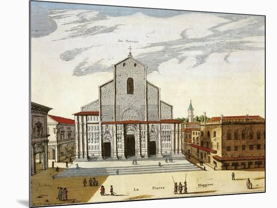 Italy, Bologna, San Petronio Cathedral in Venice-null-Mounted Giclee Print