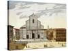 Italy, Bologna, San Petronio Cathedral in Venice-null-Stretched Canvas