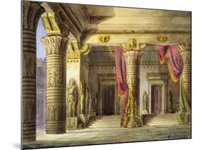 Italy, Bologna, Set Design for Nabucco-null-Mounted Giclee Print