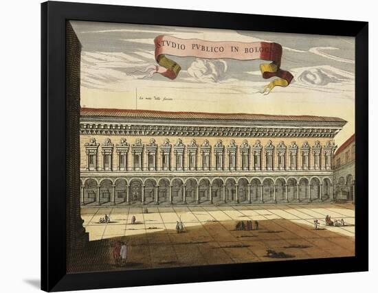 Italy, Bologna, View of the Public Study-null-Framed Premium Giclee Print