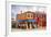Italy, Burano, Colorful Houses and Restaurant of Burano.-Terry Eggers-Framed Photographic Print