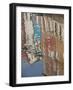 Italy, Burano, reflection of colorful houses in canal.-Merrill Images-Framed Photographic Print