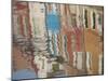 Italy, Burano, reflection of colorful houses in canal.-Merrill Images-Mounted Photographic Print