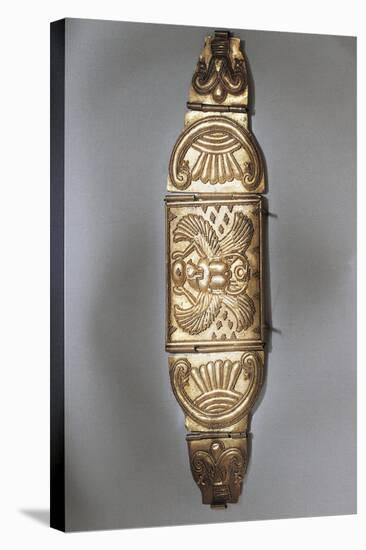 Italy, Cagliari, Gold Bracelet with Scarab, Palmettes and Lotus Flowers, Found on from Sardinia-null-Stretched Canvas