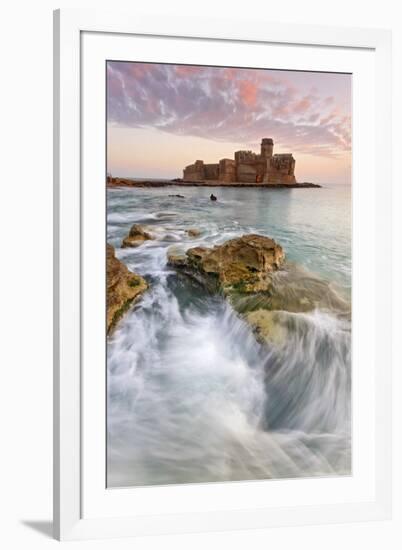 Italy, Calabria, Crotone, Sunset at Le Castella-Alfonso Morabito-Framed Photographic Print