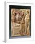 Italy, Calabria, Locri, Pinax Depicting a Man Bringing a Seated Couple an Offer, Terracotta-null-Framed Giclee Print