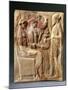 Italy, Calabria, Locri, Pinax Depicting a Man Bringing a Seated Couple an Offer, Terracotta-null-Mounted Giclee Print