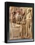 Italy, Calabria, Locri, Pinax Depicting a Man Bringing a Seated Couple an Offer, Terracotta-null-Framed Stretched Canvas