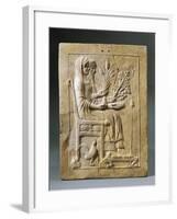 Italy, Calabria, Locri, Pinax Depicting Persephone and Pluto, Terracotta Pots-null-Framed Giclee Print