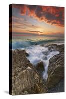 Italy, Calabria , Sunset at Leucopetra Cliff-Alfonso Morabito-Stretched Canvas