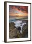 Italy, Calabria , Sunset at Leucopetra Cliff-Alfonso Morabito-Framed Photographic Print