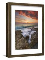 Italy, Calabria , Sunset at Leucopetra Cliff-Alfonso Morabito-Framed Photographic Print