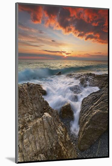 Italy, Calabria , Sunset at Leucopetra Cliff-Alfonso Morabito-Mounted Photographic Print