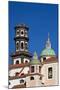 Italy, Campania, Atrani, Amalfi Coast. This is the dome and bell tower of Santa Maria.-Julie Eggers-Mounted Photographic Print