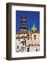 Italy, Campania, Atrani, Amalfi Coast. This is the dome and bell tower of the church of Santa Maria-Julie Eggers-Framed Photographic Print