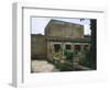 Italy, Campania, Herculaneum, Peristyle Surrounding Garden of House of Mosaic Atrium-null-Framed Giclee Print