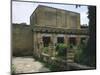 Italy, Campania, Herculaneum, Peristyle Surrounding Garden of House of Mosaic Atrium-null-Mounted Giclee Print