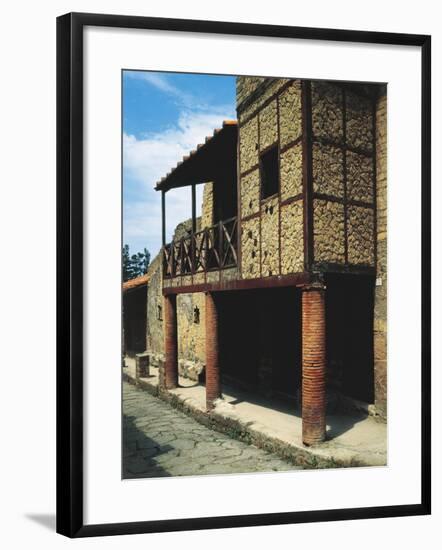 Italy, Campania, Herculaneum, View of Trellis House BC-null-Framed Giclee Print