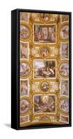 Italy, Campania, Naples. a Painted Church Ceiling.-Ken Scicluna-Framed Stretched Canvas