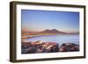 Italy, Campania, Naples. Elevated View of the City with Mount Vesuvius in the Background.-Ken Scicluna-Framed Photographic Print