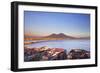 Italy, Campania, Naples. Elevated View of the City with Mount Vesuvius in the Background.-Ken Scicluna-Framed Photographic Print