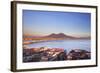 Italy, Campania, Naples. Elevated View of the City with Mount Vesuvius in the Background.-Ken Scicluna-Framed Photographic Print