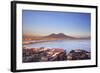 Italy, Campania, Naples. Elevated View of the City with Mount Vesuvius in the Background.-Ken Scicluna-Framed Photographic Print