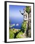 Italy, Campania, Napoli District, Anacapri, Solaro Mount, the Statue of Emperor Augustus, View from-Francesco Iacobelli-Framed Photographic Print