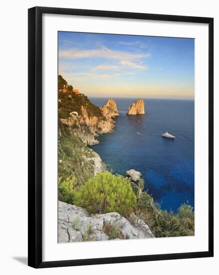 Italy, Campania, Napoli District, Capri, Faraglioni-Francesco Iacobelli-Framed Photographic Print