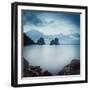 Italy, Campania, Napoli District, Capri, Faraglioni-Francesco Iacobelli-Framed Photographic Print