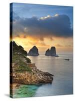 Italy, Campania, Napoli District, Capri, Faraglioni-Francesco Iacobelli-Stretched Canvas