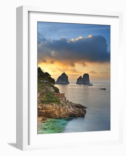 Italy, Campania, Napoli District, Capri, Faraglioni-Francesco Iacobelli-Framed Photographic Print