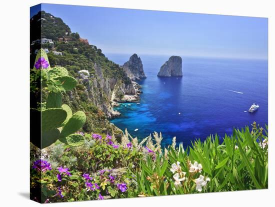Italy, Campania, Napoli District, Capri, Faraglioni-Francesco Iacobelli-Stretched Canvas