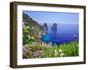 Italy, Campania, Napoli District, Capri, Faraglioni-Francesco Iacobelli-Framed Photographic Print