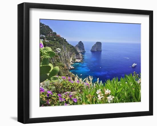 Italy, Campania, Napoli District, Capri, Faraglioni-Francesco Iacobelli-Framed Photographic Print