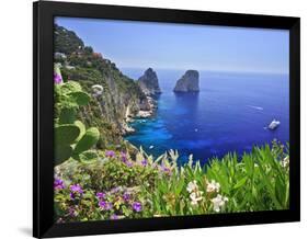 Italy, Campania, Napoli District, Capri, Faraglioni-Francesco Iacobelli-Framed Photographic Print