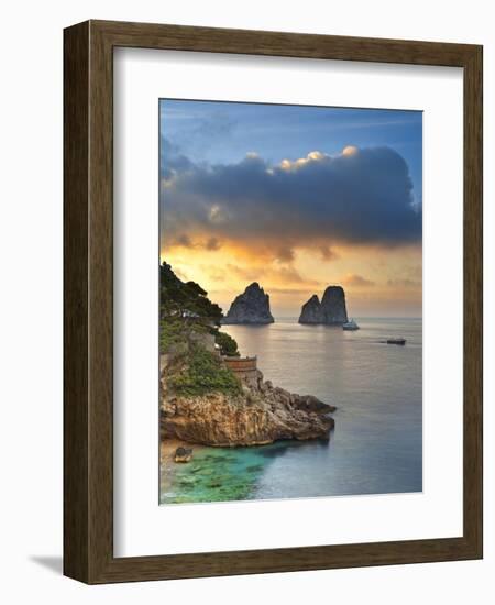 Italy, Campania, Napoli District, Capri, Faraglioni-Francesco Iacobelli-Framed Photographic Print