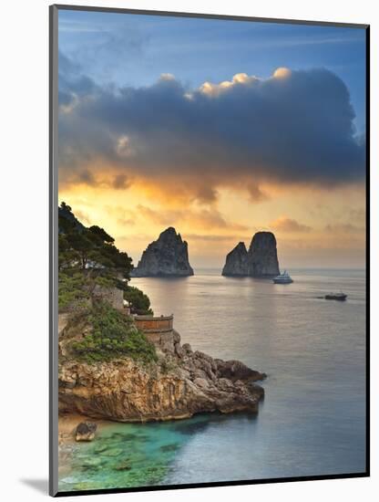 Italy, Campania, Napoli District, Capri, Faraglioni-Francesco Iacobelli-Mounted Photographic Print