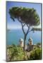 Italy, Campania, Ravello. Amalfi Coast and the towers of Villa Rufolo in the hilltop town-Julie Eggers-Mounted Photographic Print
